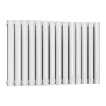 Reina Neva Horizontal Double Designer Radiator 550 x 826mm - White