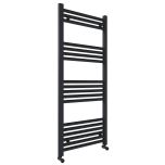 Roma Straight Heated Towel Rail - 1200mm x 500mm - Anthracite (11055)