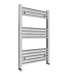 Roma Straight Heated Towel Rail - 800mm x 500mm - Chrome (11466)
