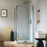 Kiimat Six 700mm Semi Frameless Bi-Fold Shower Door  (10602)