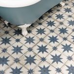 Star Blue Pattern 45 x 45cm Tile - 1.62sqm perbox (12122)