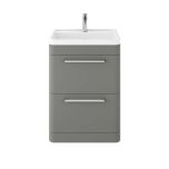 Hudson Reed Solar 600mm Floorstanding Vanity Unit - Cool Grey SOL201 (8006)