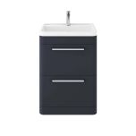 Hudson Reed Solar 600mm Floorstanding Vanity Unit - Indigo Blue SOL301 (8010)