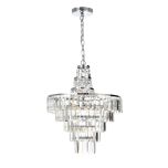 Forum Spa SPA-24677-CHR Belle 4 Light Crystal Bars Chandelier (5402)