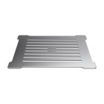 Nuie 90mm White Shower Trap including Metal Cover - Chrome (16332)