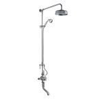 Hudson Reed White Topaz Triple Thermostatic Shower Valve with Rigid Riser TSVT103 (4494)