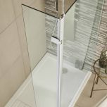 Hudson Reed 300mm Wetroom Swing Screen - Chrome WRSA030H (10287)