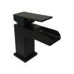 Eliseo Ricci Waterfall Mono Basin Mixer - Matt Black (2352)